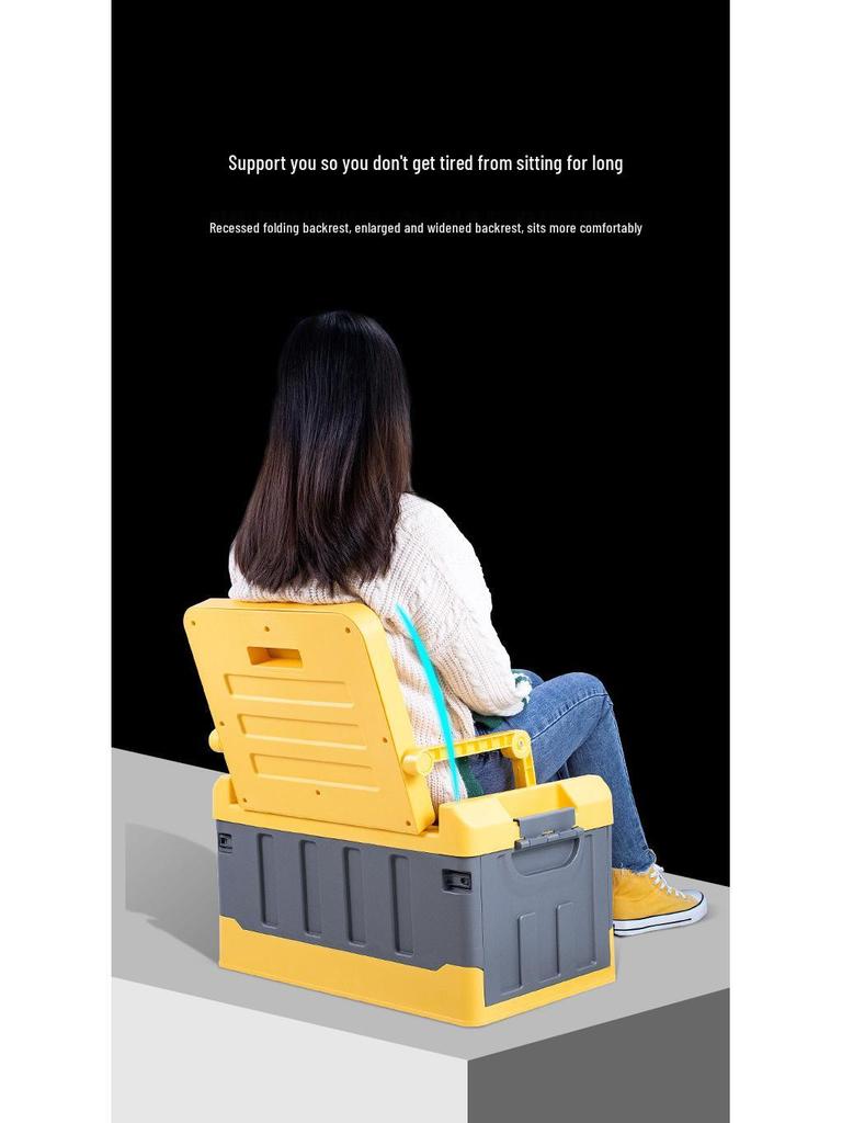 Outdoor Storage Trunk: Car-Mounted Organizer for Camping Supplies