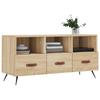 VidaXL Meuble TV chêne sonoma 102x36x50 cm bois d'ingénierie 829007