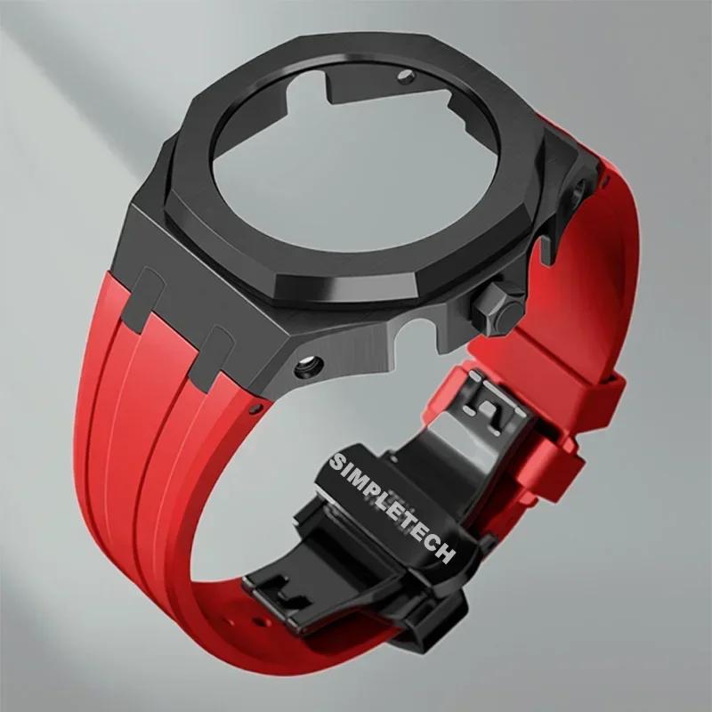 Mod Kit GEN5 GA2100 Metal Bezel for G shock Casioak Modification 4th Generation Rubber&Steel Watch Case Strap GA-B2100 2110