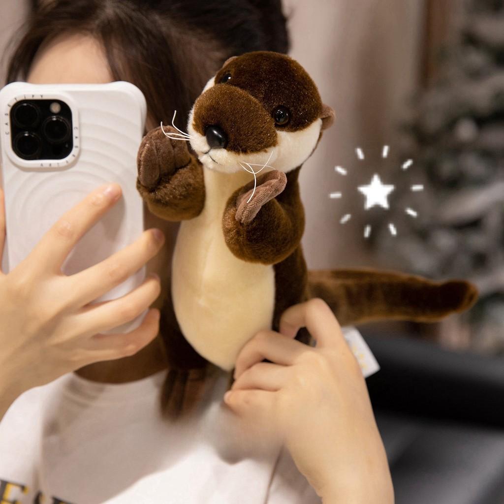 Plush Otter Toy With Pp Cotton Filling For Kids Gift And Collectors