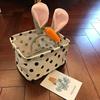 1Pc Black White Polka Storage Basket with Handle Modern Open-Top Tote Bag Durable Fabric Desktop Organizer Box for School Office
