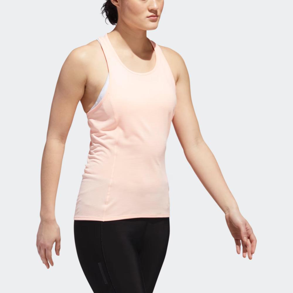 Adidas 19 Supernova Tank Solid Color Round Neck Sleeveless Vest Women Tops Clear-Orange DJ3600