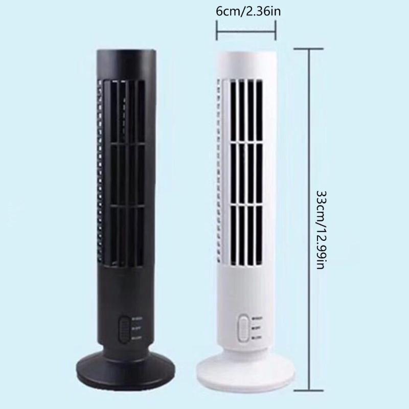 For Creative Mini USB Vertical Bladeless Air Conditioner Handheld Portable Coole