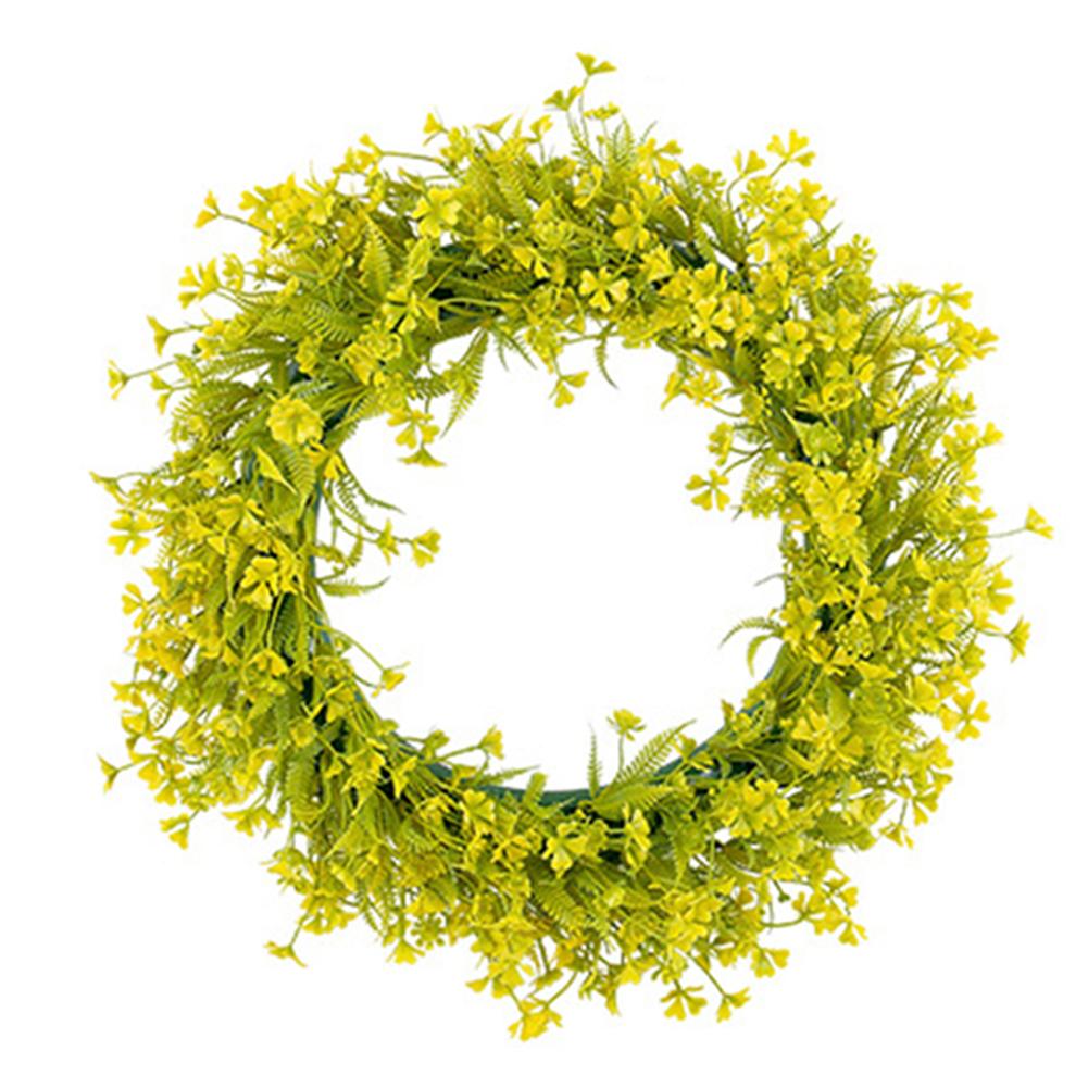 Spring Artificial Wreath for Front Door Living Room Bedroom and Office Use Designed with Detailed Botanical Elements