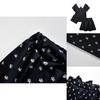 The Addams Family Wednesday Cosplay Costume Black Dress For Halloween Party