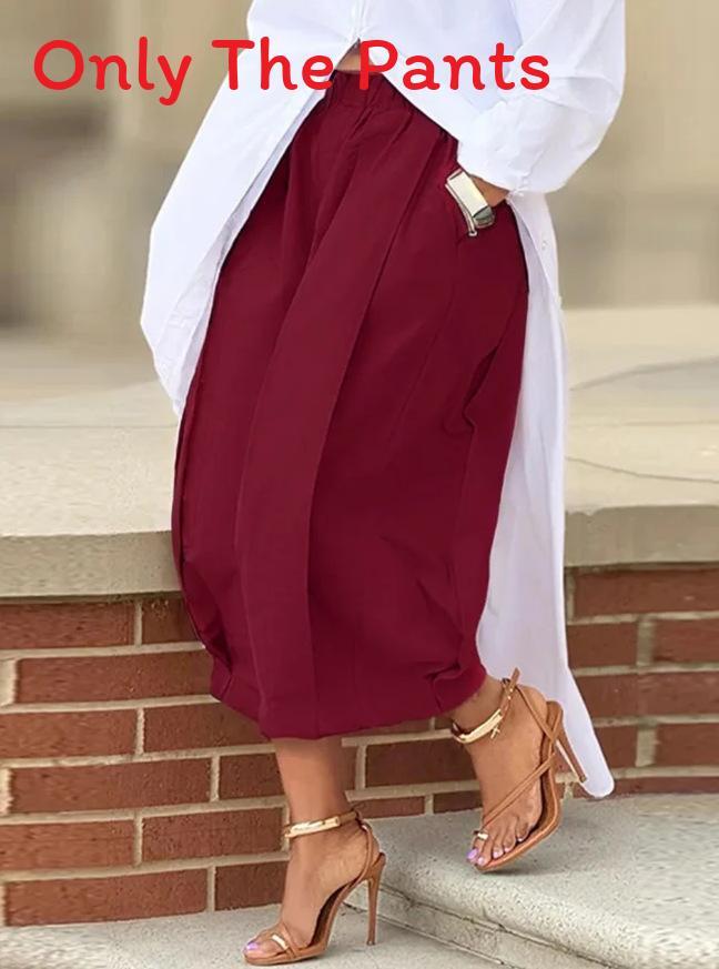 Casual Wideleg Pants For Women With Polyester Fabric Comfortable Summer Style