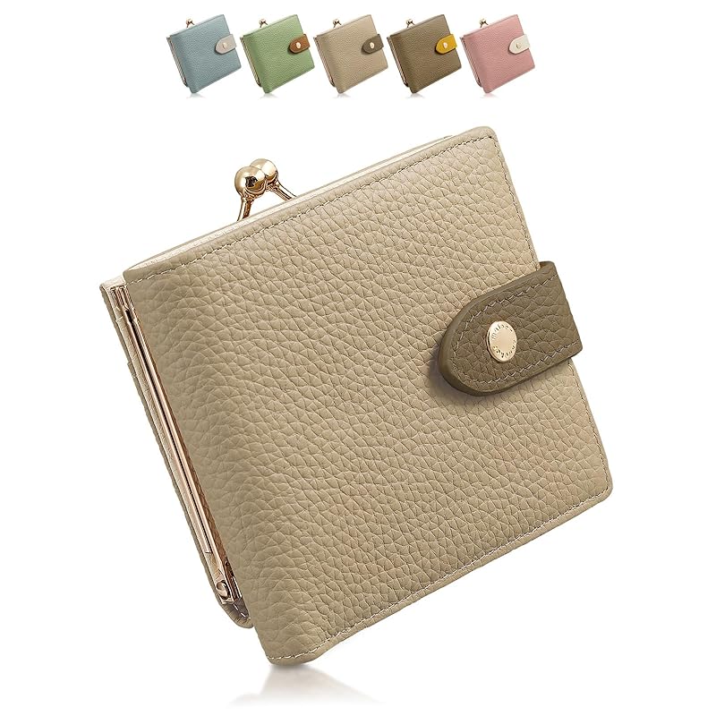 

[Encore] pouch wallet genuine leather [Delightful time-saving design] ladies mini wallet bifold wallet coin purse small lightweight Skimming