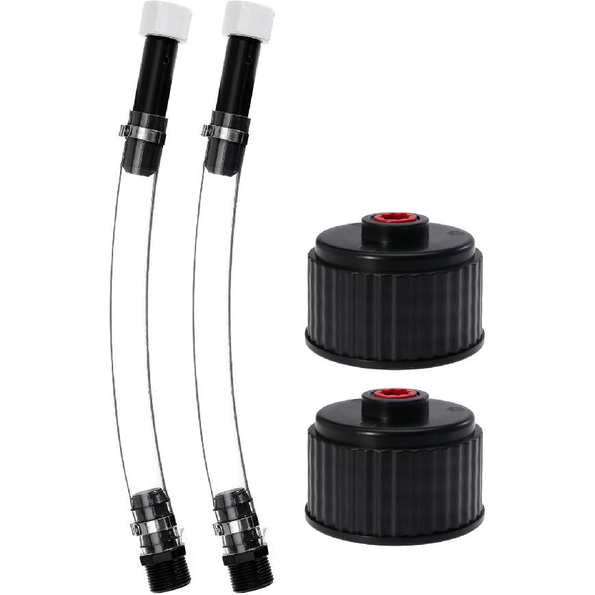 Fuel Filler Jug Hose with Ball Valve Shut Hose Kit for Fuel for Jegs Jugs for LC2 Jugs for Scribner Fuel Jugs Fuel Container Fuel Tank with Hose