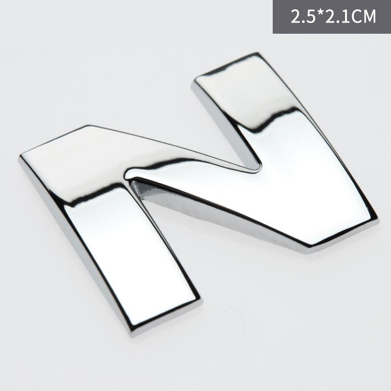 Custom 3D Car Number Alphabet Stickers Zinc Alloy Metal Chrome Emblem Scratch Proof Durable for Auto Badge Motorcycle Laptop Decor