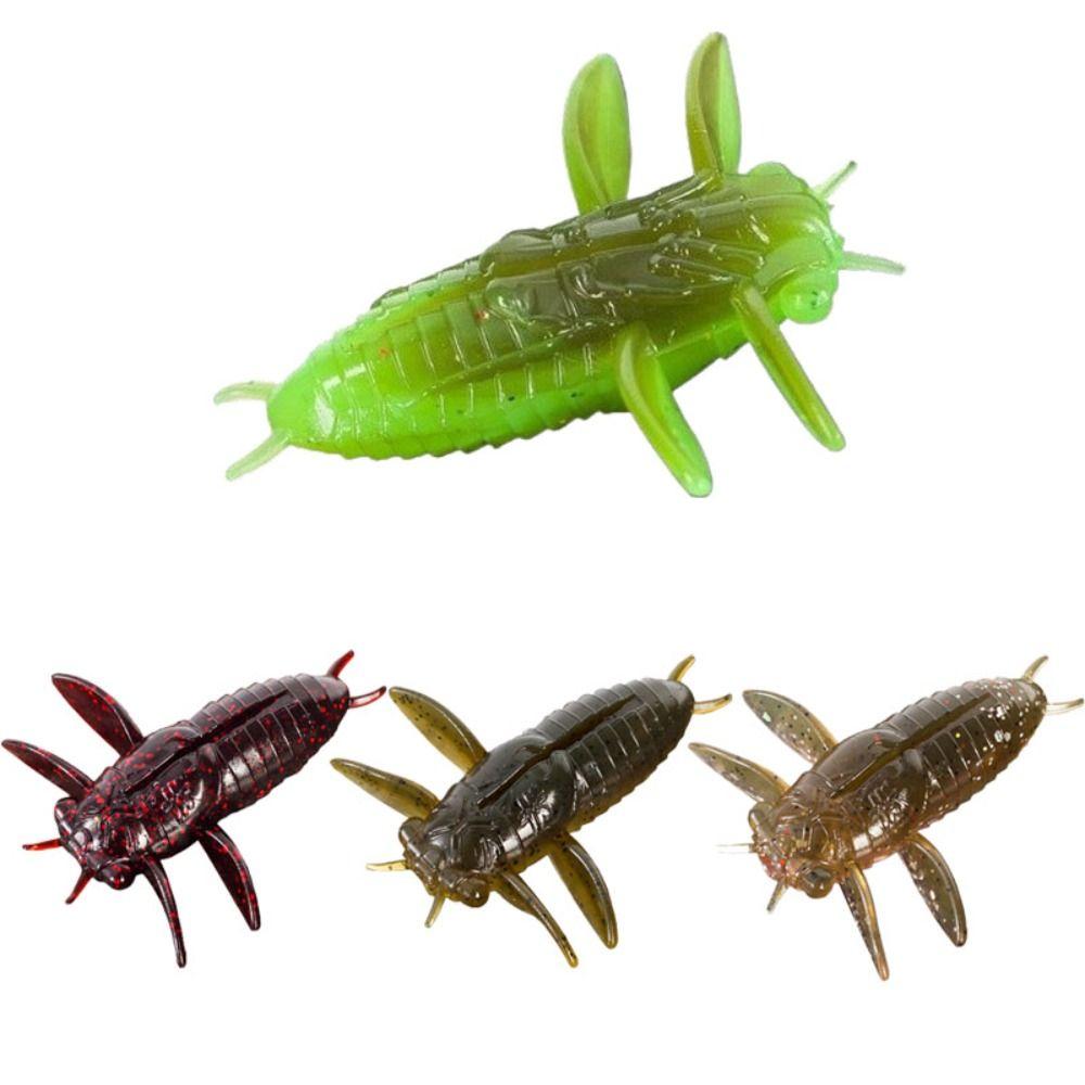 6Pcs Realistic Bionic Worm Lure Anti-hook snag Floating Bait Premium Soft Fishing Lure  Bass