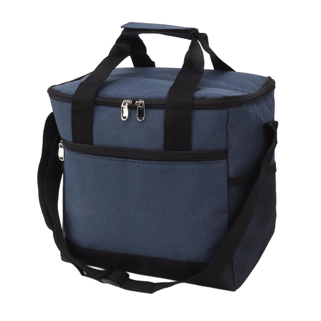 Collapsible Cooler Bag 15L Large Capcity Insulated Leakproof Heat Preservation Food Bag for Beach