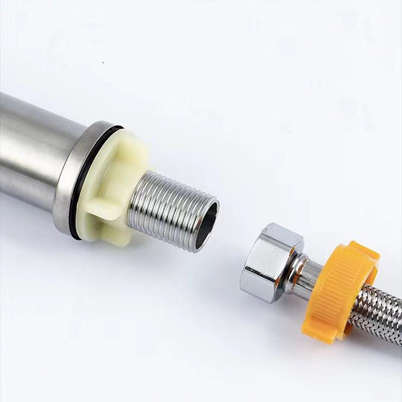 Edelstahl Einzel Kaltbecken Wasserhahn Badezimmer Balkon Heimbecken Waschbecken Schnellöffnender Wasserhahn