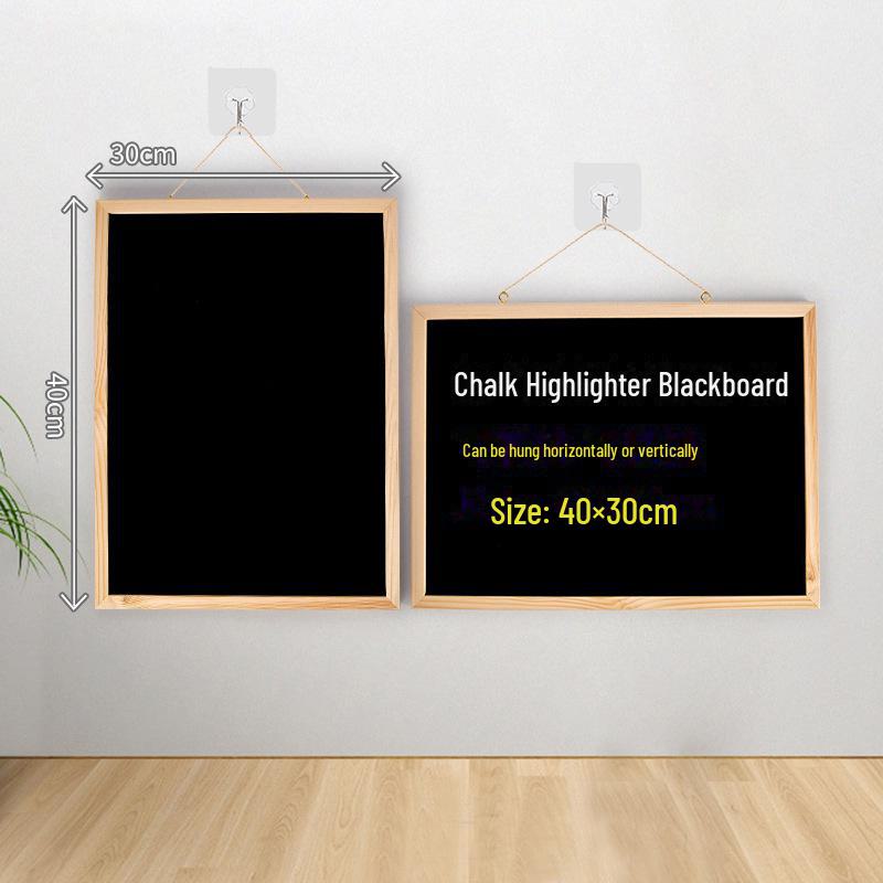Hanging Wooden Frame Blackboard Menu Display for Coffee Shop or Restaurant