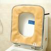 Four Seasons Universal Coral Velvet Toilet Seat Cushion Household Toilet Cover Rectangular Toilet Ring Cover With Zipper