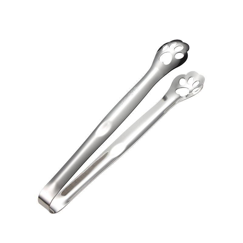 HANYANG Lebensmittelklammer in Katzenpfotenform aus 304 Edelstahl, titanplattiert, bunt, kreativ, Brotklammer, Handtuchklammer, Eisklammer