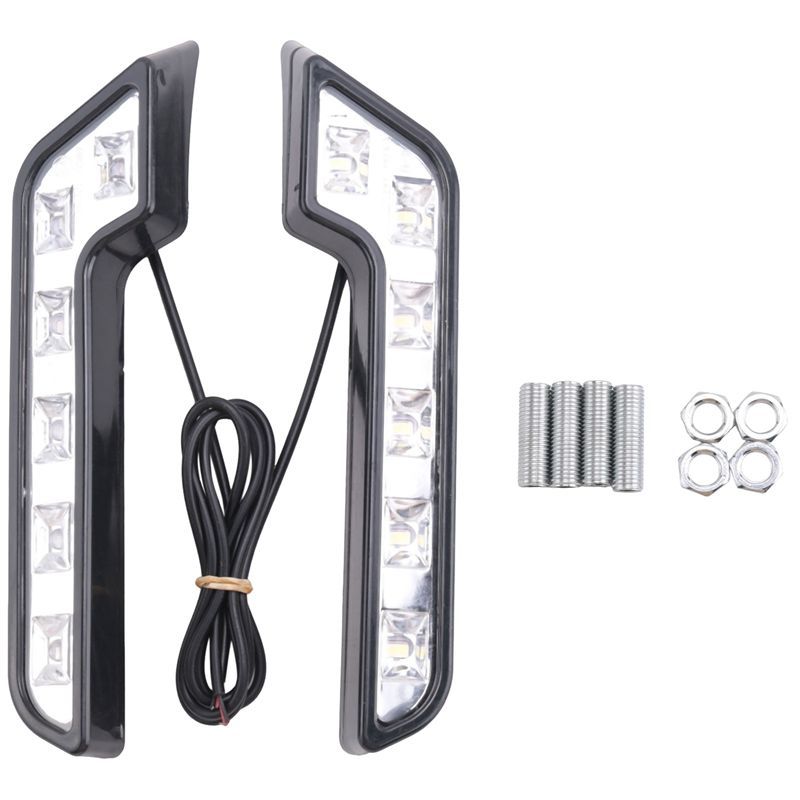 Powerful 2X 12V Super Bright DRL LED Daytime Running Lights For Cars Auto Waterproof LED Driving Lights Fog Lamps Car Styling