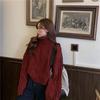 Autumn and Winter Jackets Solid Color Loose Casual Jacket Knitted Fashion Girls Sweater