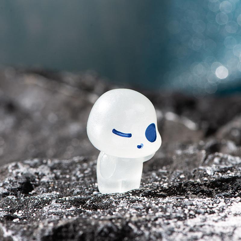 

Творческий мультфильм светящийся призрак фигурка микро ландшафтный декор милые миниатюры DIY украшения для дома аксессуары подарки