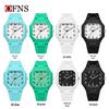 OFNS Quartz Watch: Student Style, Calendar, Square Dial, Arabic Numerals, Luminous, Waterproof, Middle Eastern Bestseller