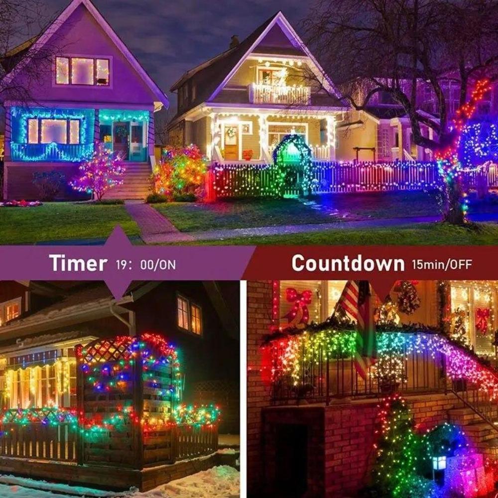 Smart USB Bluetooth App Control LED String Light Waterproof Outdoor Fairy Lights For Party Christmas Tree Lights Wedding Decor