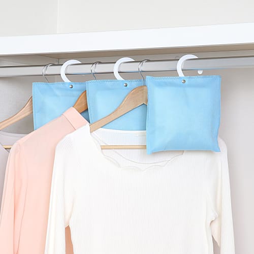 Astro Dehumidifying Packs, Sky Blue, 5-Pack, Hanging, Reusable, Moisture Absorbing Packs, Moisture Absorbing, Anti-Mold, 616-31