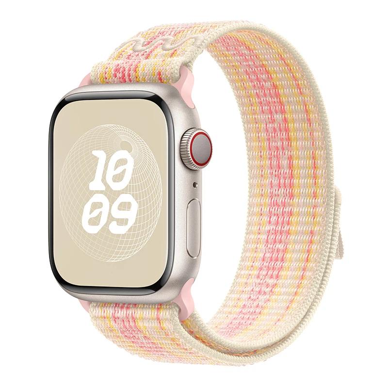 Nylonband für Apple Watch Band 49 mm 44 mm 40 mm 45 mm 41 mm 42 mm 44 45 49 mm Correa Armband iWatch Ultra Serie 7 6 5 3 SE 8 Armband