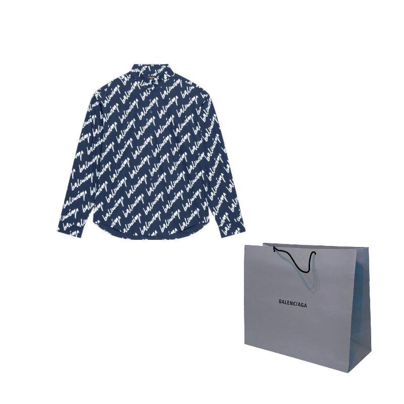 Balenciaga logo-print shirt 662983TLLJ48502