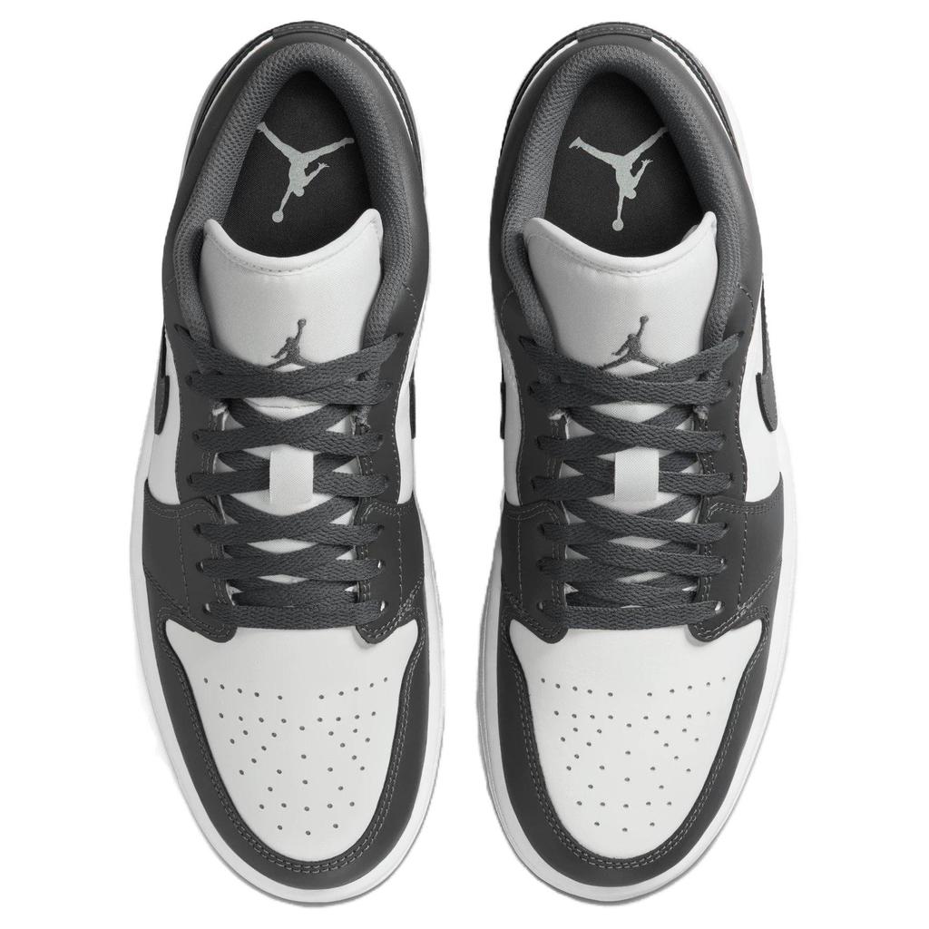 Air Jordan 1 Low 'Grey White' Men's 553558-044