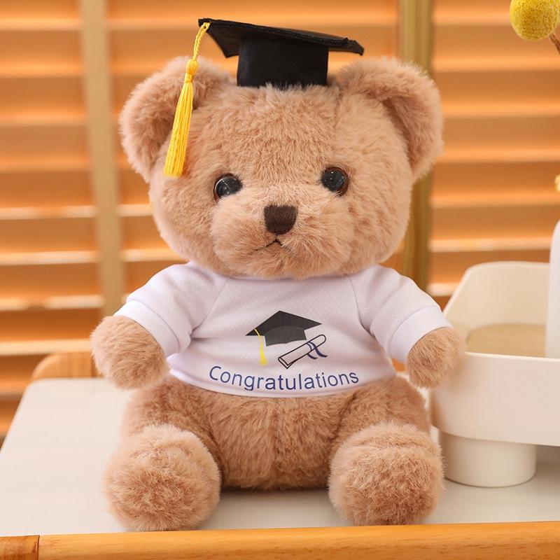 

Non-Toxic 23Cm Kawaii Graduation Bear Plush Toy Soft Stuffed Animal Bear Doll Toys Gift For Kids Students Home Decor 23cm