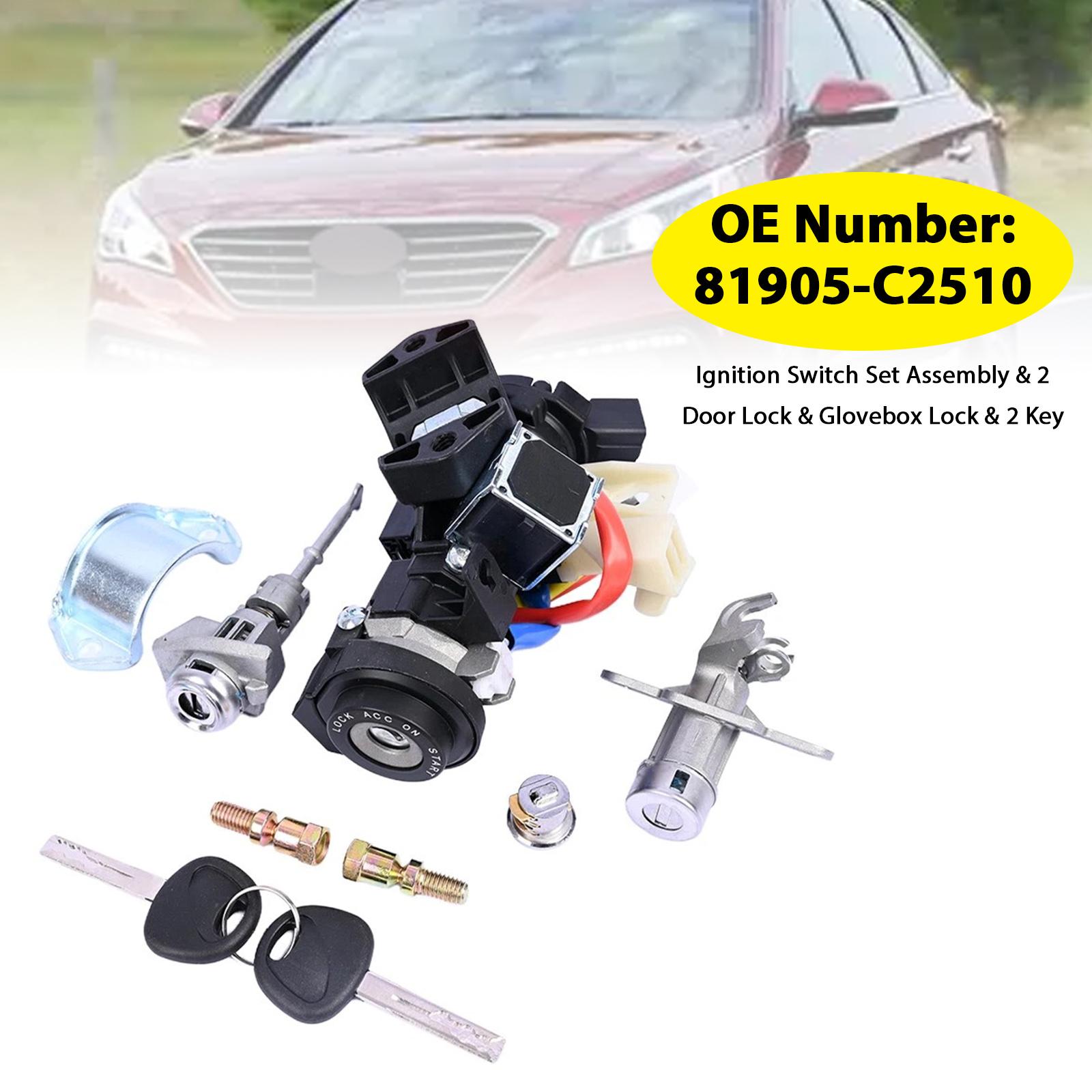 

Комплект личинки замка зажигания с ключом 81905C2510 для Hyundai Sonata 2015-2019