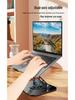 All-Metal Dual-Axis Laptop Stand: Elevates View, Enhances Heat Dissipation for Dorm Desktops.
