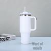 MRSIKEY 40oz Insulated Stainless Steel Tumbler with Handle and Straw