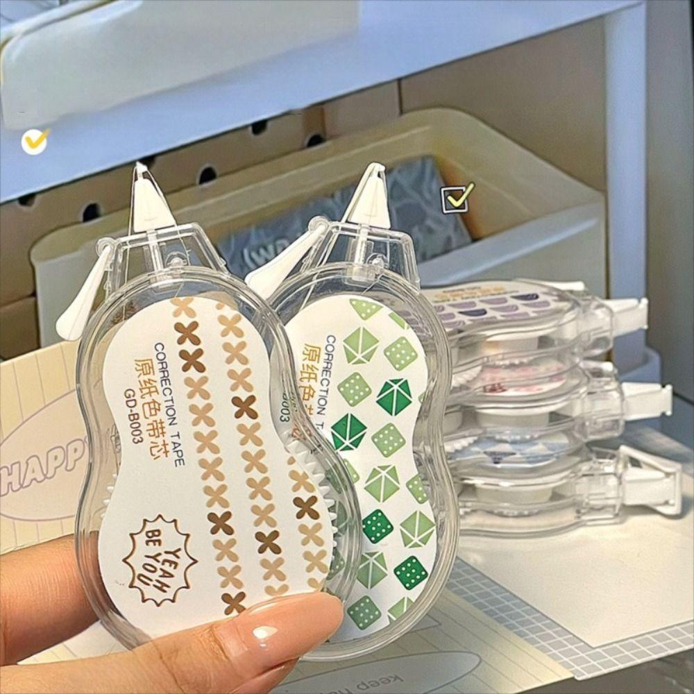 5pcs/Set Large Capacity Correction Tape Flip Design Student Alteration Tape  School Supplies
