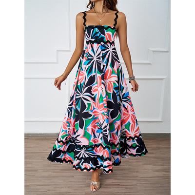 Vacation Long Suspender Skirt, Temperament and Sexy Dress for Women