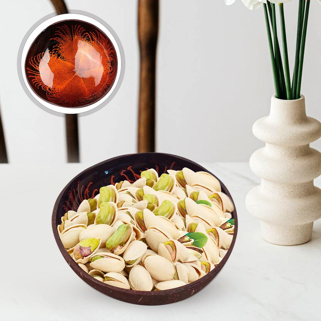 Nut Decorate Coconut Bowl Office Food Containers with Lids Key Holder Japanese Snacks Shell Candy