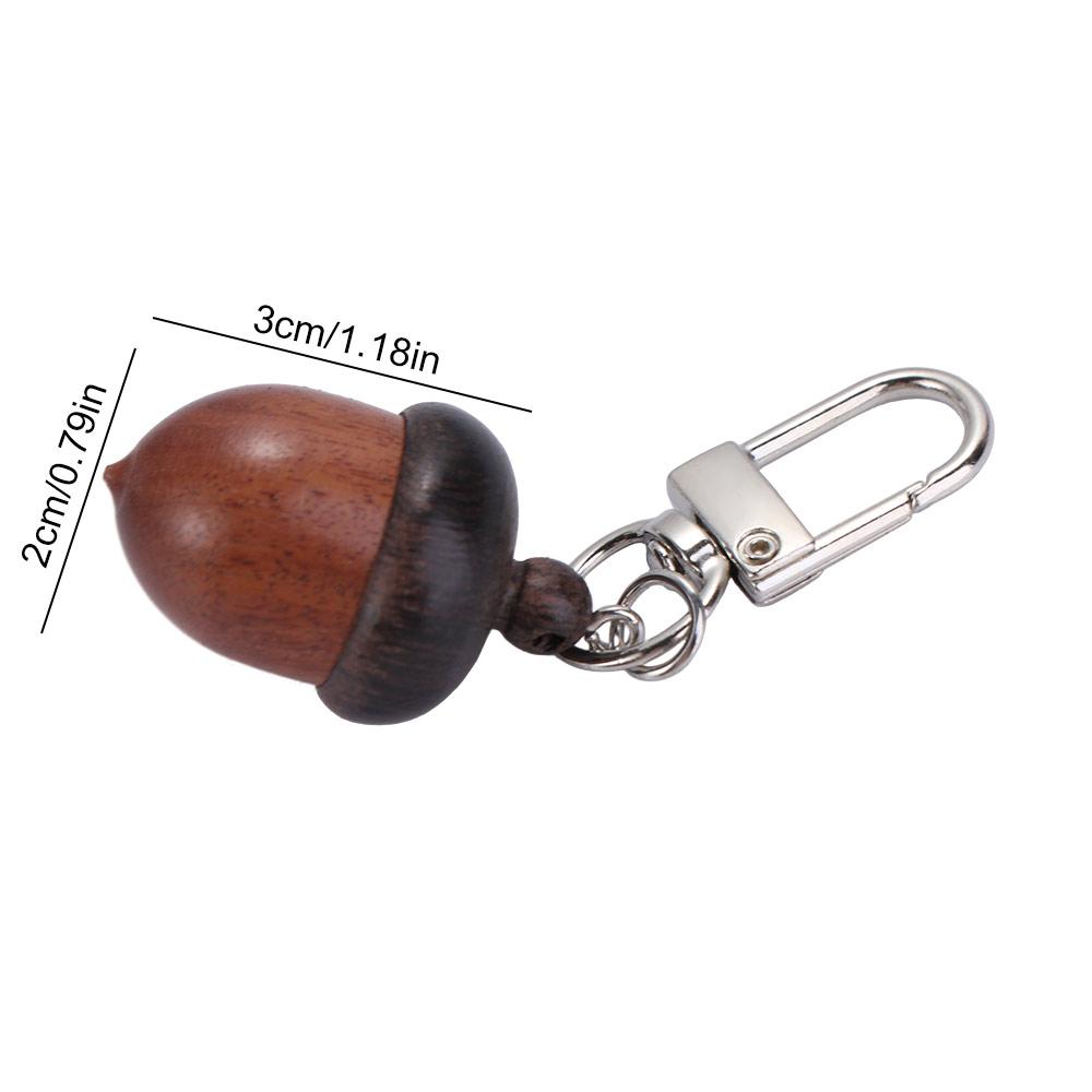 Small Item Storage Bag Pendant Simulation Acorn Metal Keychain Creative Acorn Keychain Gift Giving
