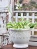 Handmade European-Style Embossed Flower Pot for Gardens and Villas