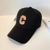 Simple Letter C Embroidered Baseball Cap For Men Women Solid Color Adjustable Sun Hat Unisex Casual Hip Hop Urban Street Style Dad Trucker Cap