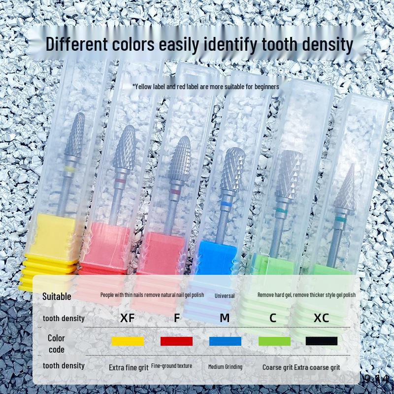 Tungsten Steel Tapered Nail Drill Bit for Gel Polish Removal