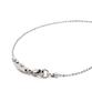Surgical Slim Chain Moon Necklace (PLT-NL-057_SV)
