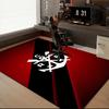 Fla-mengo Club Crest Printed Office Carpet Chair Cushion  Entryway Rug, Rugs for Living Room, Bedroom Christmas gifts