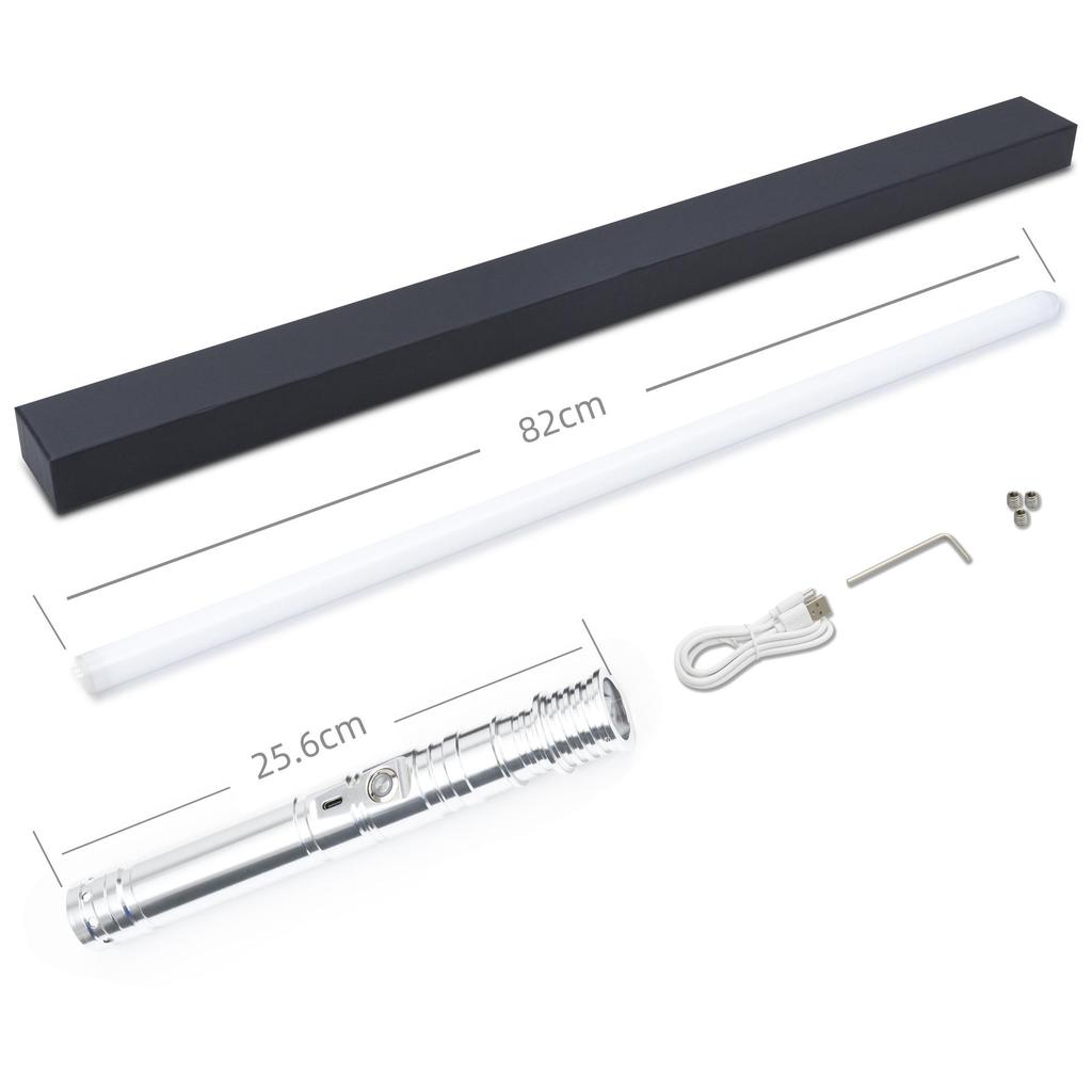 LED Alloy Lightsaber Toy - Rechargeable, Luminous Pixel Design for Kids 