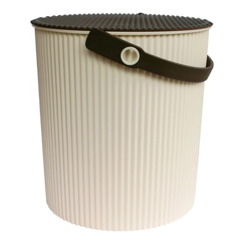 Yawata Kasei Omniouti Ivory Bucket with Lid, LL, 20L, Sceltevie Omnioutil, Scandinavian Design, 228356, Made In Japan