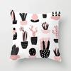 Office Chair Cushion Cover Creative Cartoon Cactus Print Pillow Cover Fashionable Luxury Home Decoration