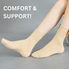 5 Pairs of Women'S Diabetic Socks, Non-Binding, Seamless Toe, Reinforced Heel, Knit Fabric with Cotton, Polyester, Spandex - Comfortable & Stretchable