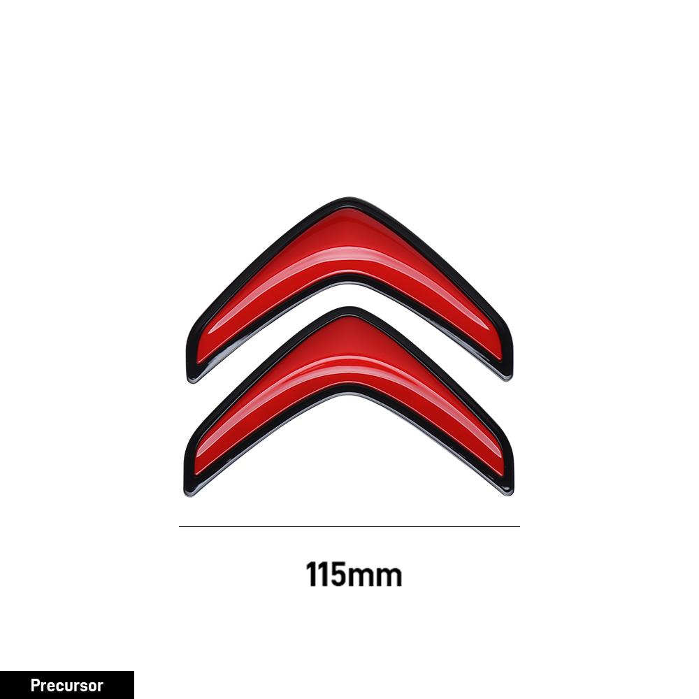 100/115mm Auto Motorhaube Frontgrill Heckklappe Emblem Abzeichen Aufkleber Zubehör für Citroen C4 Berlingo C3 Aircross C5 Aircross C5X C4L VTS