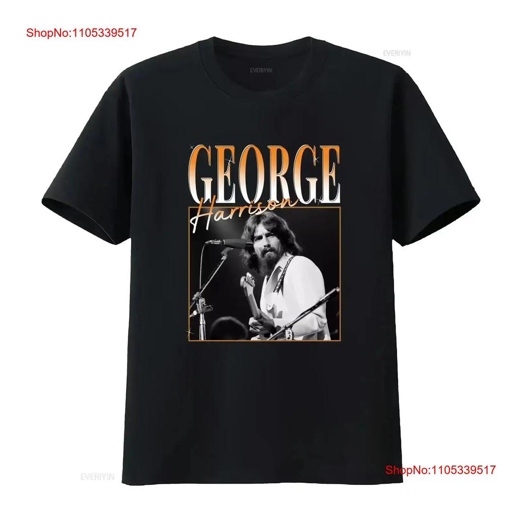 T-shirt Rock di George Harrison Amante della Chitarra Retro Taglia S 3XL vintage Lavata Versatile Per E