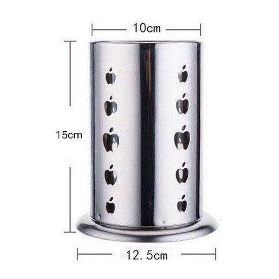 Stainless Steel Round Chopstick Cage for Restaurant and Catering Storage Apple Hole - Single