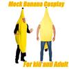 Adult Kids Halloween Prank Banana Costume Funny Fruit Banana Carnival Stage Performance Party Outfit For Halloween Festivities