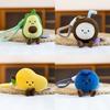 Cuter Coconut Mango Tangerine Fruit Plush Keychain With Soft Pp Cotton For Kids And Gift Enthusiasts